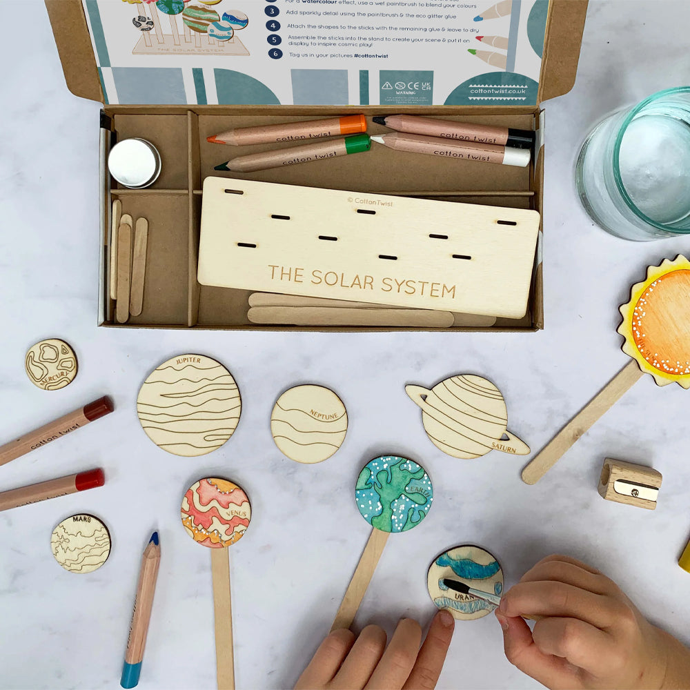 Cotton Twist Solar System Wooden Craft Kit