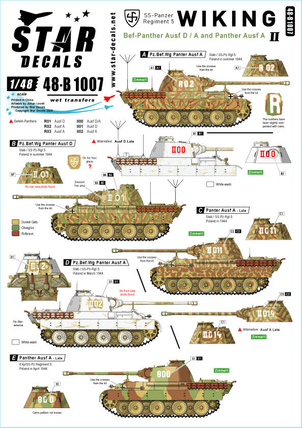 Star Decals 48-B1007 1:48 Wiking #2