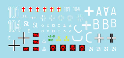 Star Decals 48-B1016 1:48 Sturmgeschutz/StuG.III B 1941-42 # 1