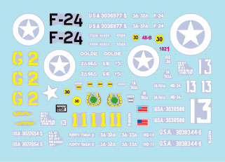 Star Decals 48-B1021 1:48 US M4A1 Sherman