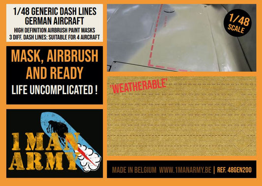 1ManArmy 48GEN200 1:48 Dash Lines generic set