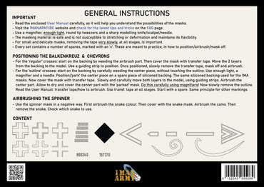 1ManArmy Fw-190A-Series Balkenkreuz Chevrons Tail Markings 1:48