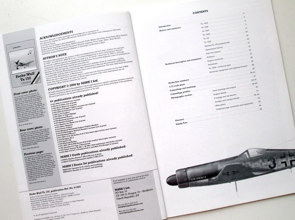 4+ Publications Focke-Wulf Ta-152 (A/B/C/H/153)