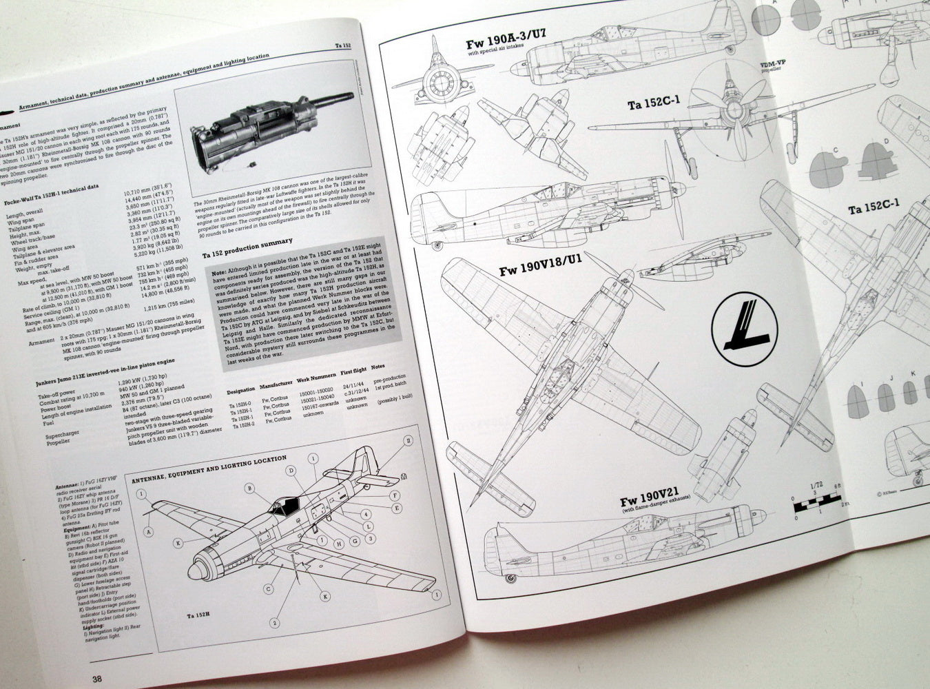 4+ Publications Focke-Wulf Ta-152 (A/B/C/H/153)