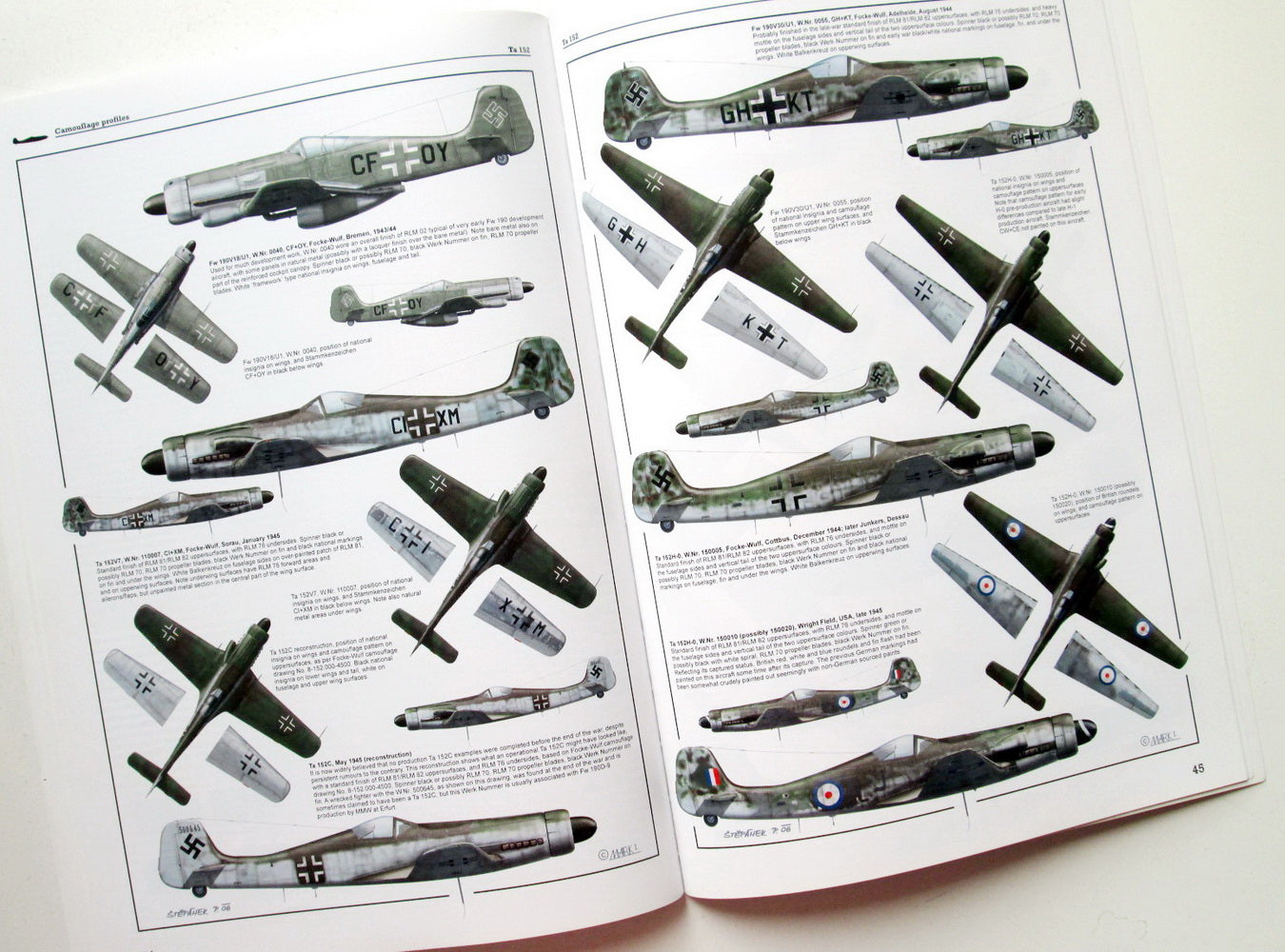 4+ Publications Focke-Wulf Ta-152 (A/B/C/H/153)