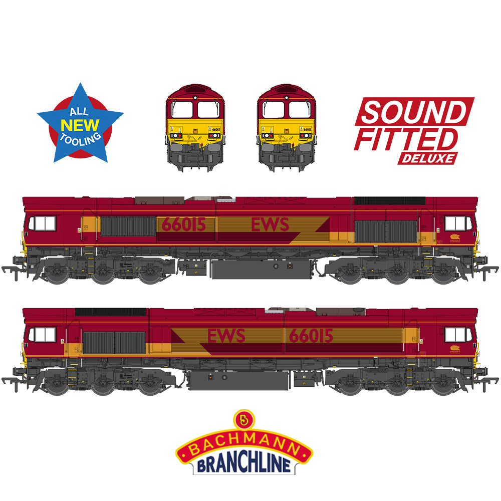 Bachmann Branchline 50-000SFX Class 66/0 66015 EWS
