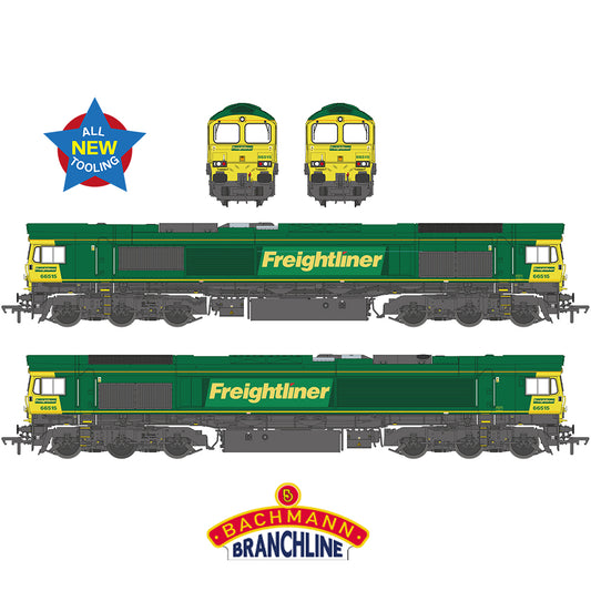 Bachmann Branchline 50-001 Class 66/5 66515 Freightliner Green