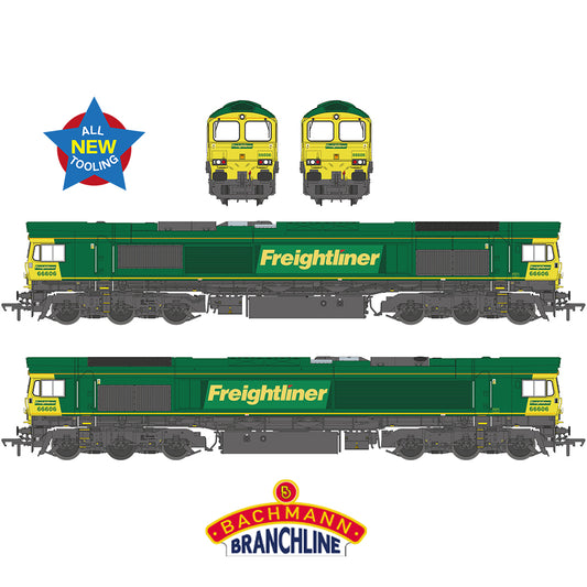 Bachmann Branchline 50-002 Class 66/6 66606 Freightliner Green