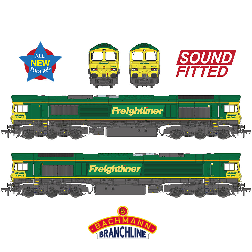 Bachmann Branchline 50-002SF Class 66/6 66606 Freightliner Green