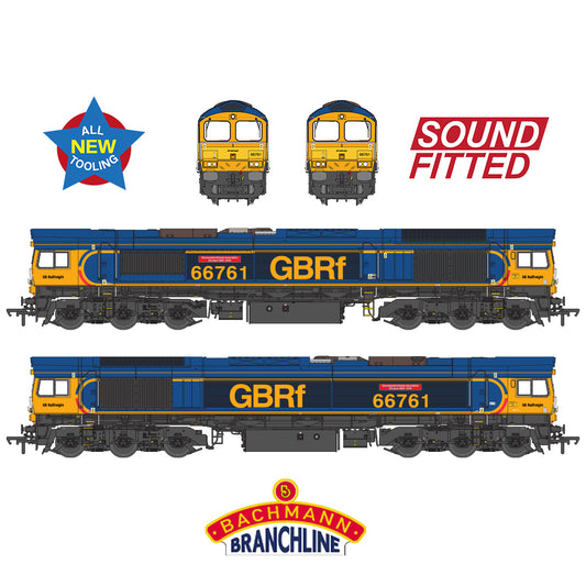 Bachmann Branchline 50-003SF Class 66/7 66761 Wensleydale Railway GBRf Europorte