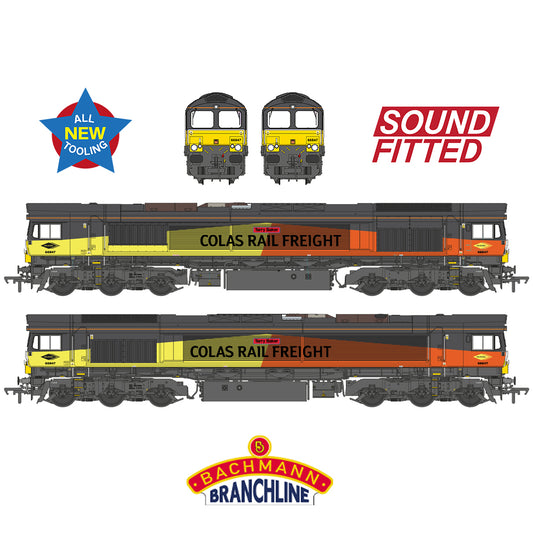 Bachmann Branchline 50-004SF Class 66/8 66847 'Terry Baker' Colas Rail Freight