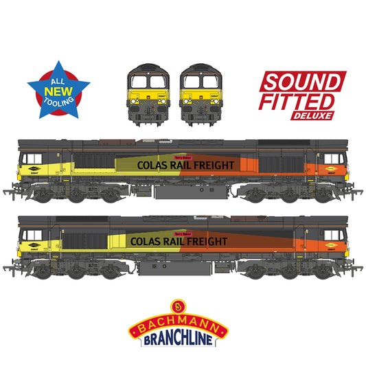 Bachmann Branchline 50-004SFX Class 66/8 66847 'Terry Baker' Colas Rail Freight