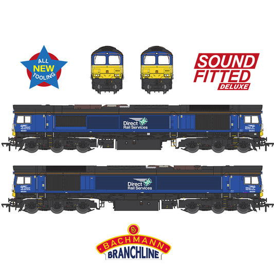 Bachmann Branchline 50-009SFX Class 66/3 66304 DRS Compass (Small Logo)