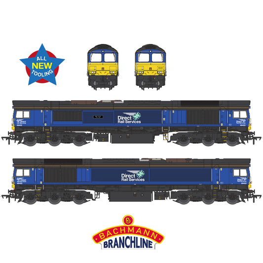 Bachmann Branchline 50-010 Class 66/4 66422 'Max Joule 1958-1999' DRS Compass