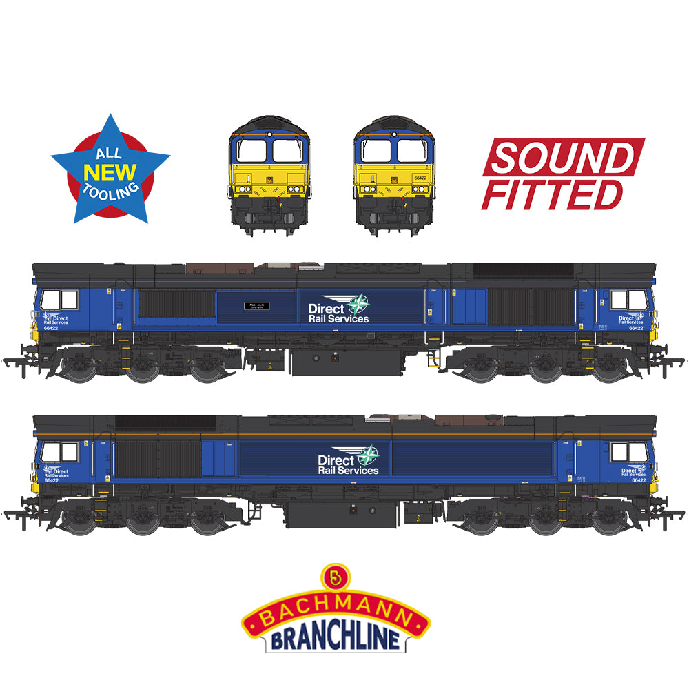 Bachmann Branchline 50-010SF Class 66/4 66422 'Max Joule 1958-1999' DRS Compass