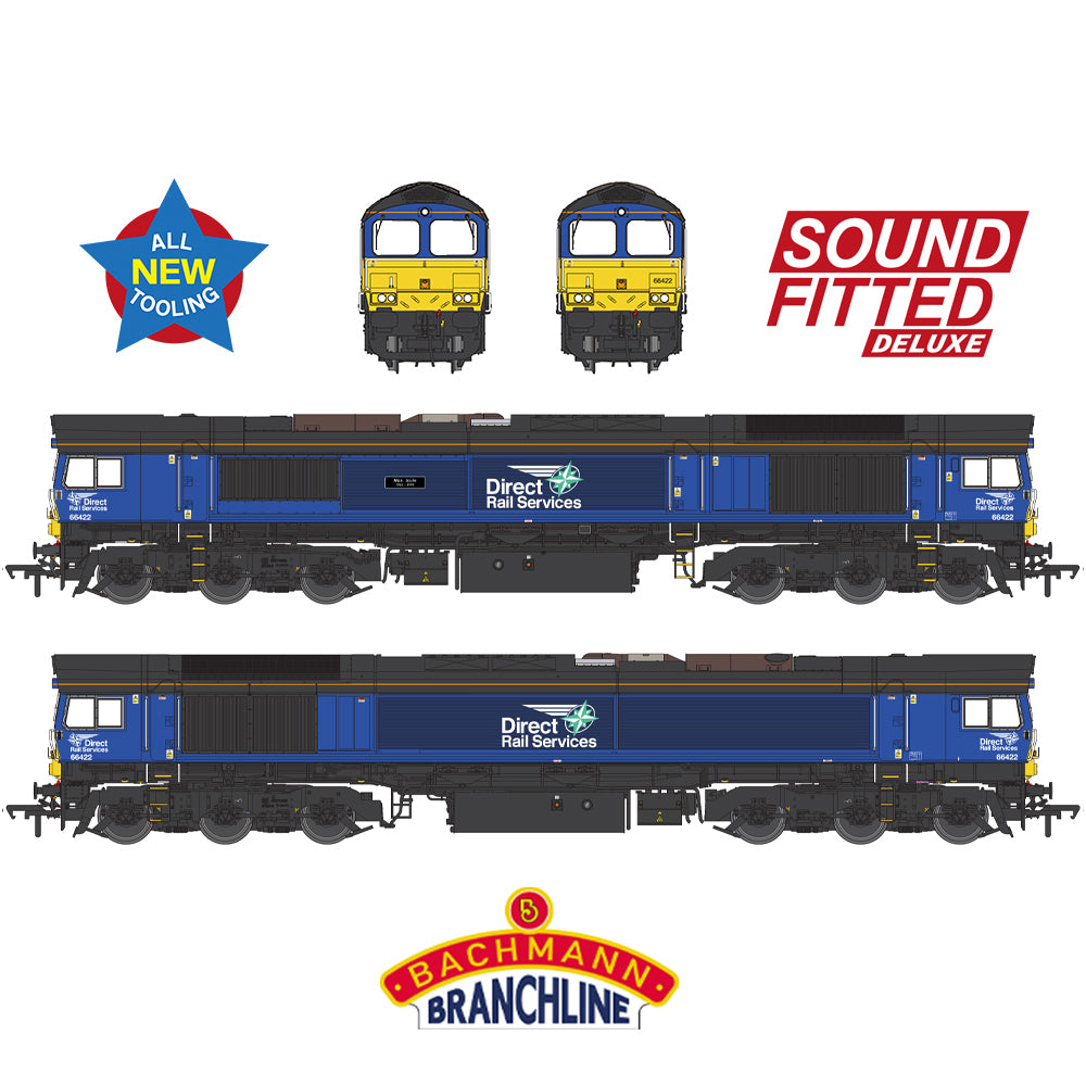 Bachmann Branchline 50-010SFX Class 66/4 66422 'Max Joule 1958-1999' DRS Compass