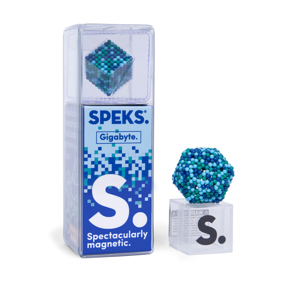 Speks 512 Magnet Balls Pixel: Gigabyte - Blue - Adult Fidget Stress-Relief
