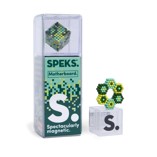 Speks 512 Magnet Balls Pixel: Motherboard - Green - Adult Fidget Stress-Relief