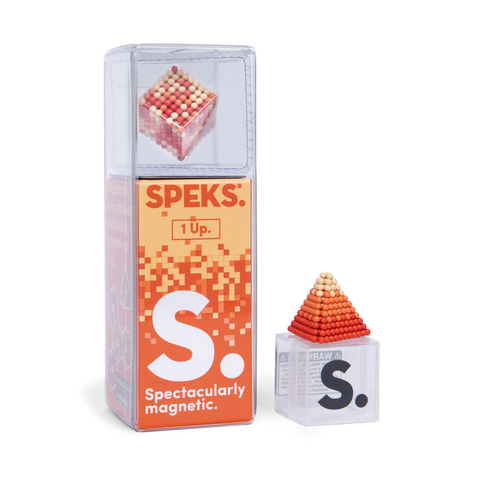 Speks 512 Magnet Balls Pixel: 1 Up - Orange - Adult Fidget Stress-Relief