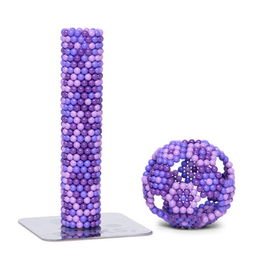 Speks 512 Magnet Balls Pixel: 8 Bit - Purple - Adult Fidget Stress-Relief