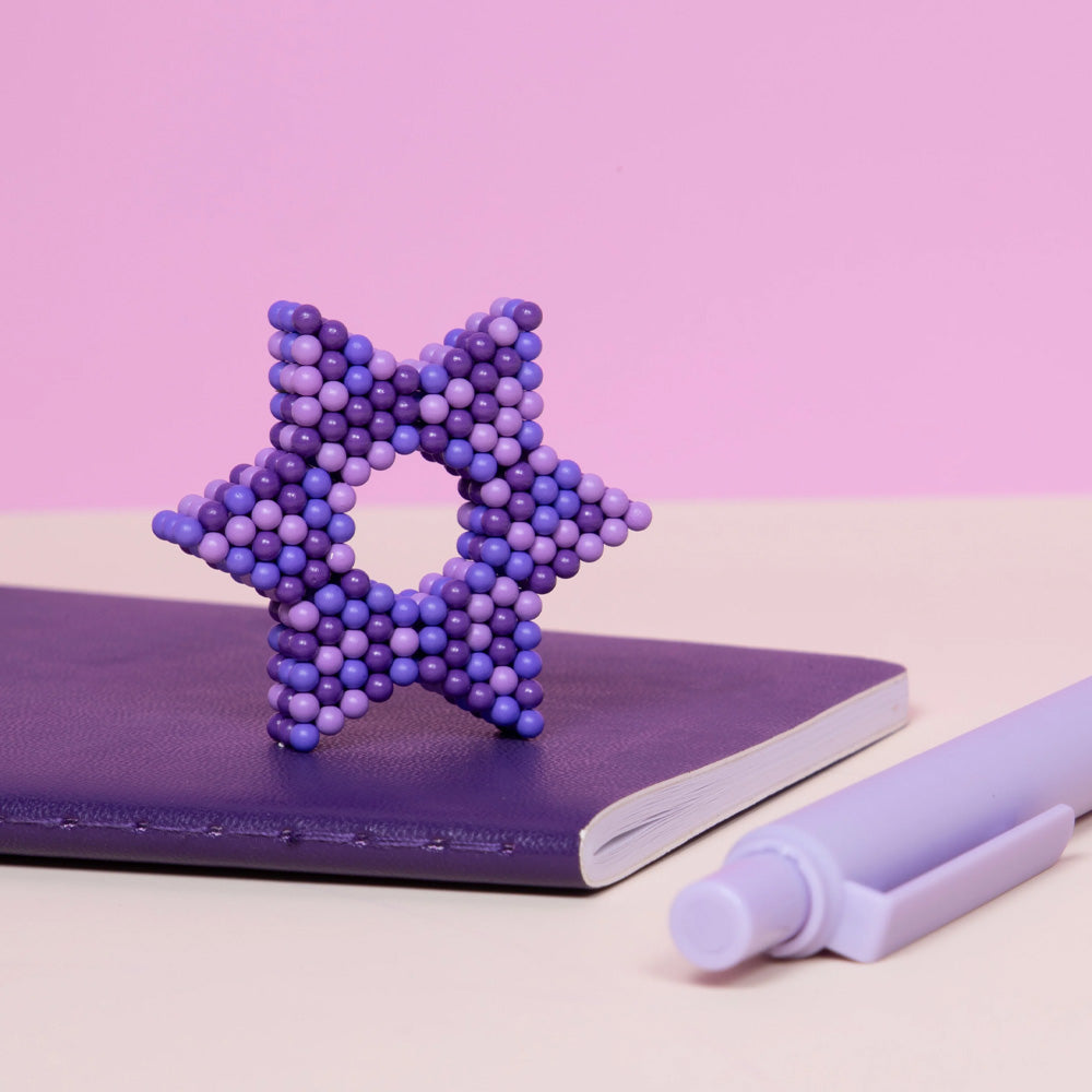 Speks 512 Magnet Balls Pixel: 8 Bit - Purple - Adult Fidget Stress-Relief