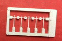 Ratio 143 Handrail Stanchions, Single Rail HO/OO Gauge Kit