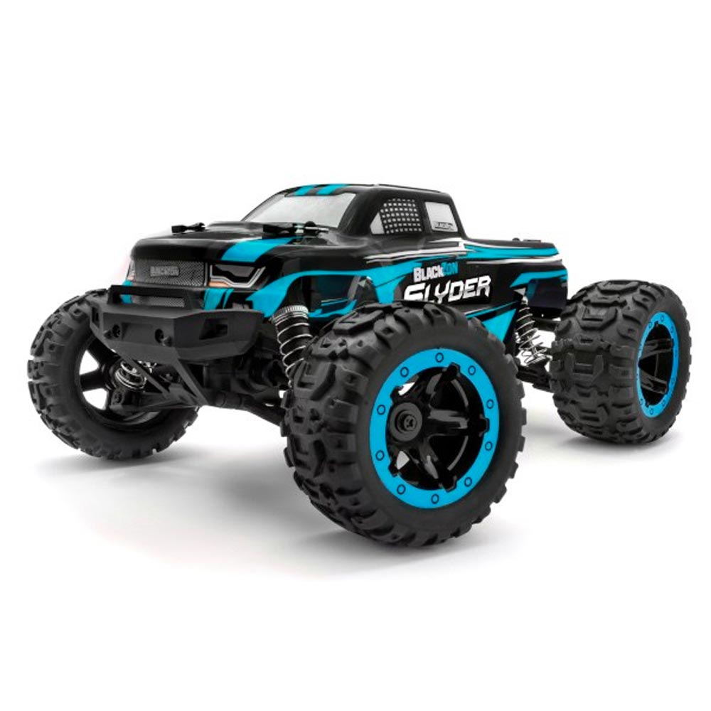 BlackZon Slyder 4WD 1:16 RTR RC Monster Truck - Blue/Black