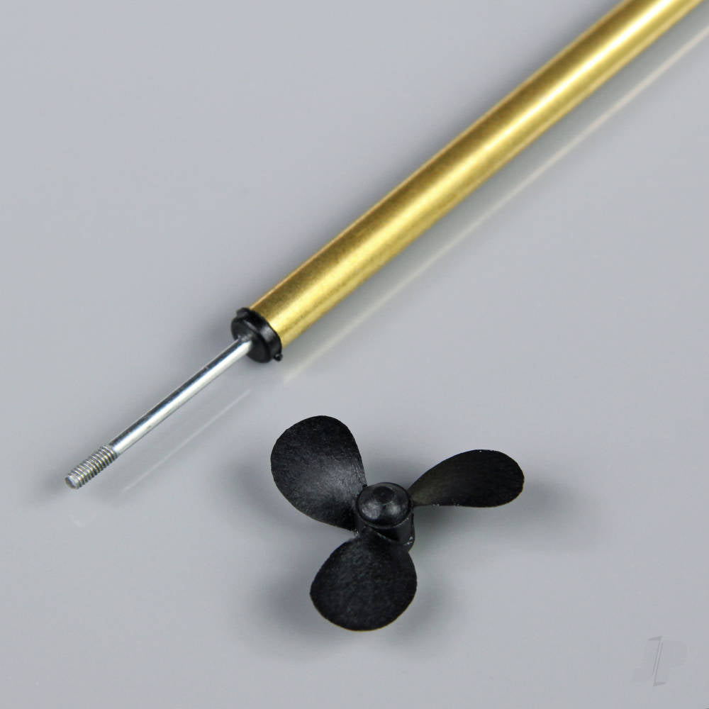 JP 15cm (6in) M2 Boat Propeller Shaft (Brass) with 30mm Prop 5511125
