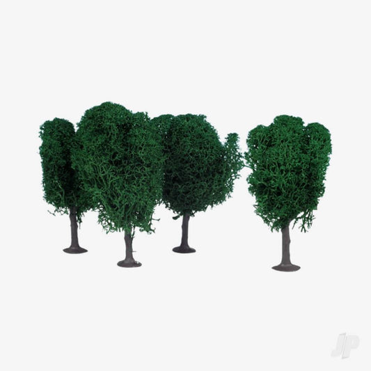 Heki 1010 3 Lichen Birch Trees 12cm (Dark Green) 5546055