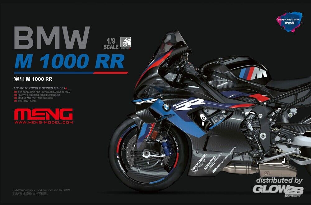 MENG-Model SPS-094 BMW M 1000 RR Movable Metal Front Fork Set 1:9 Model Kit