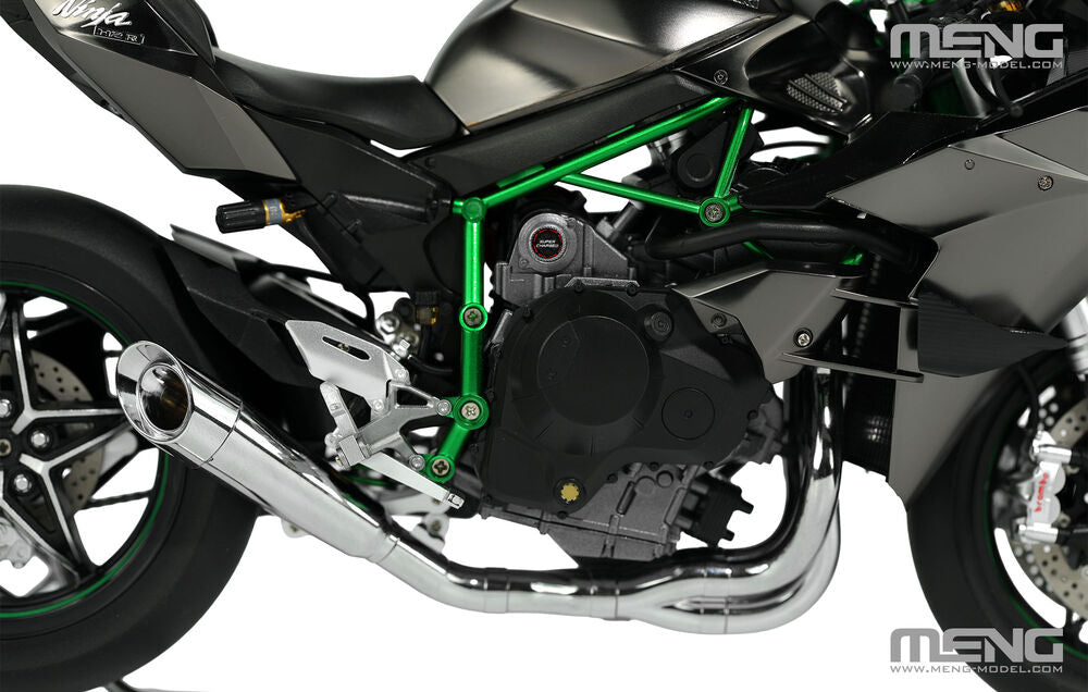 MENG-Model MT-011s Kawasaki Ninja H2R 2018 (Pre-colored Edition) 1:9 Model Kit