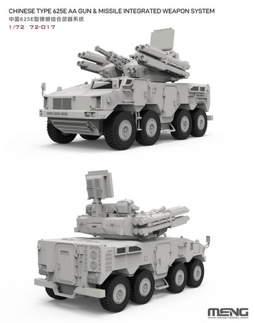 MENG-Model 72-017 Chinese Type 625E AA Gun& Missile Integrated WS 1:72 Model Kit