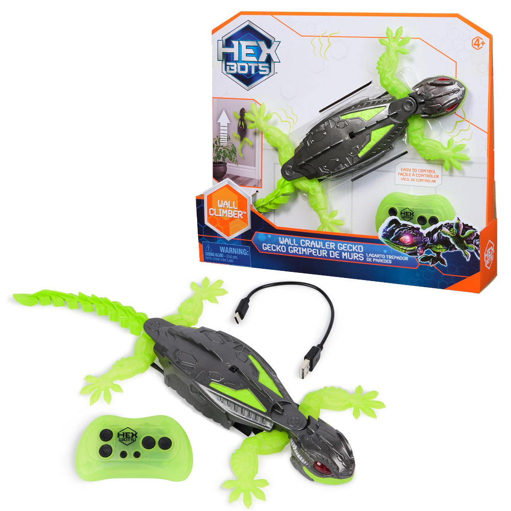 HEX BOTS Wall-Crawling Smart Gecko RC Toy Age 4+