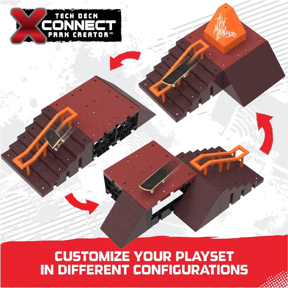 Tech Deck X-Connect: Pyramid Shredder 2.0 Fingerboard Park Creator