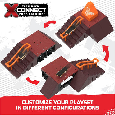 Tech Deck X-Connect: Pyramid Shredder 2.0 Fingerboard Park Creator