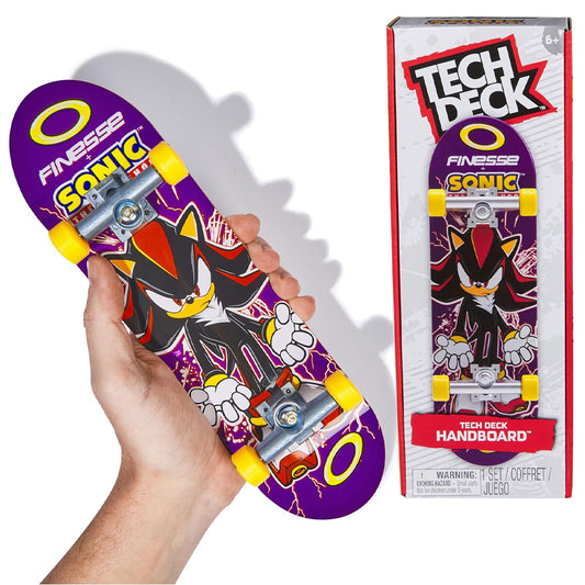 Tech Deck Finesse X Sonic the Hedgehog Handboard Mini Skateboard Age 6+