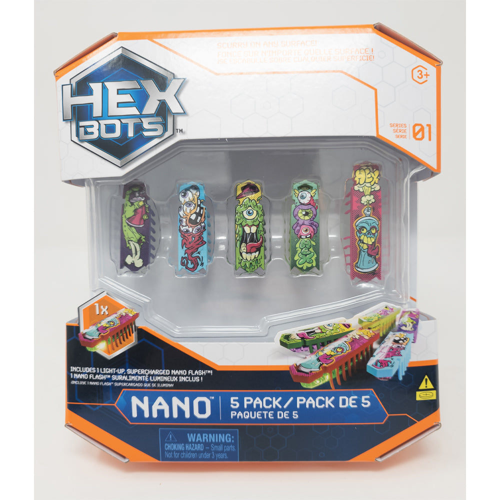 HEX BOTS Nano Flash 5 Pack - Series 1 (HEXBUG Refresh)