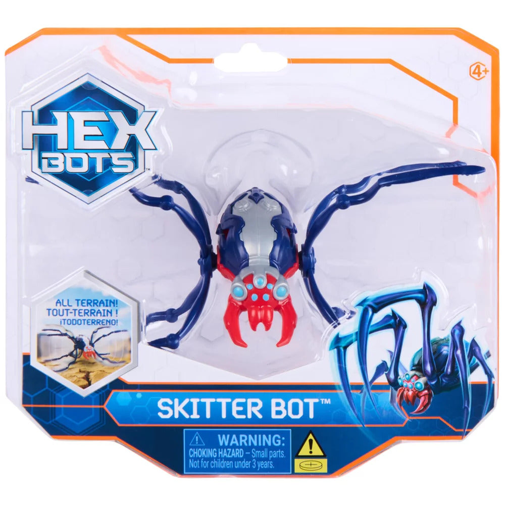 HEX Bots Skitter Bot Red Spider Robot - Age 4+ Spinmaster