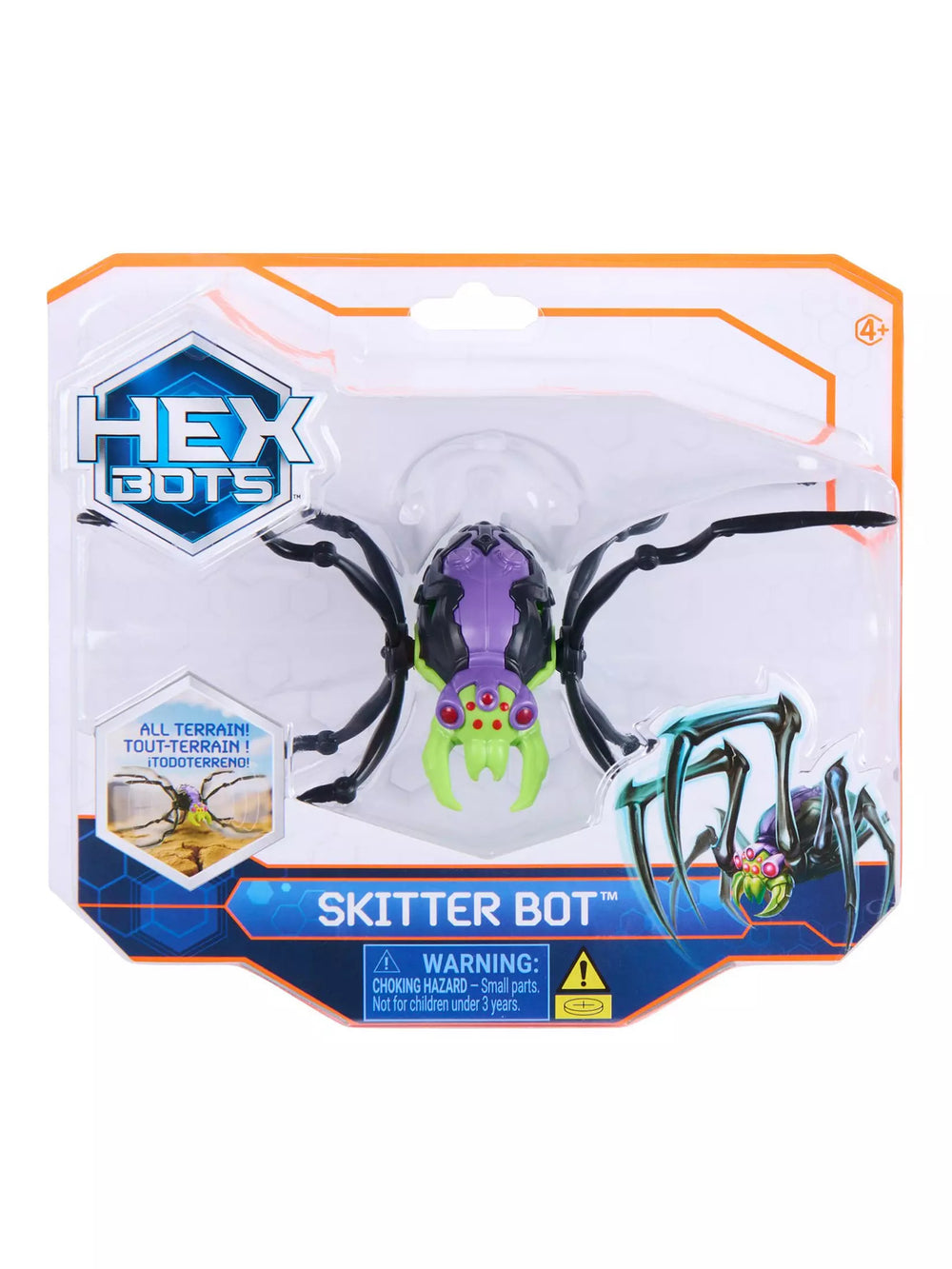 HEX Bots Skitter Bot Green Spider Robot - Age 4+ Spinmaster