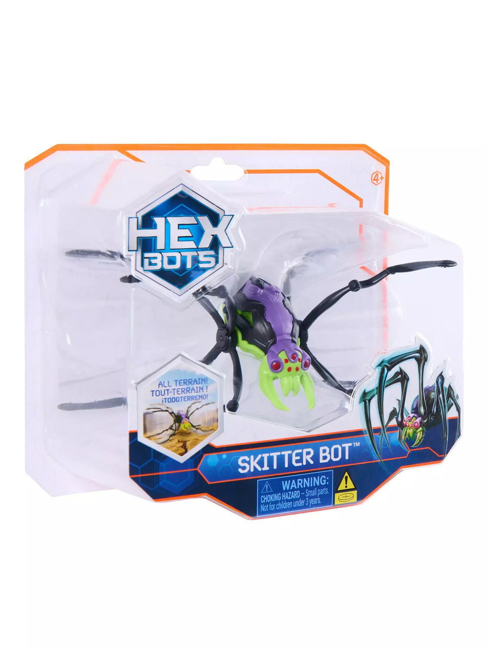 HEX Bots Skitter Bot Green Spider Robot - Age 4+ Spinmaster