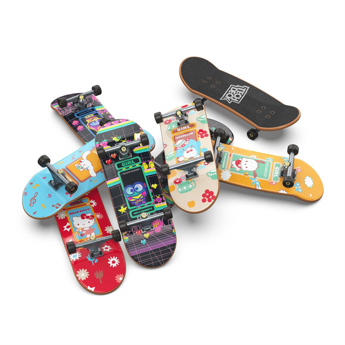 Tech Deck Hello Kitty Sk8Shop Collab 8 Fingerboards - Age 6+ Spinmaster - image 5