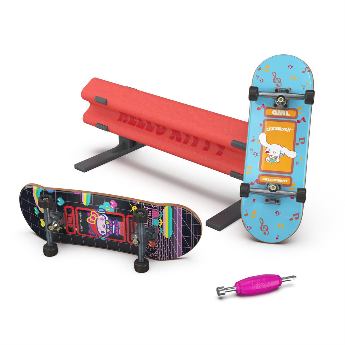 Tech Deck Hello Kitty Sk8Shop Collab 8 Fingerboards - Age 6+ Spinmaster