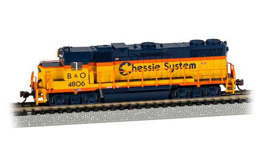 Bachmann USA 61752 GP38-2 Diesel Chessie System #4806 (Without Dynamic) N Gauge