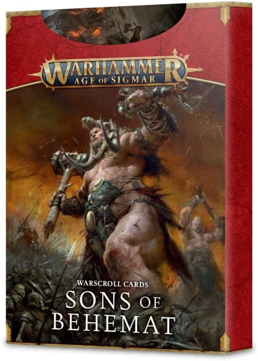 Games Workshop Age of Sigmar Warscroll Cards: Sons Of Behemat