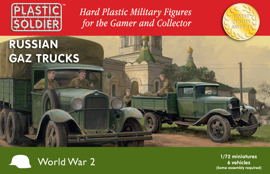 Plastic Soldier Company 62049 Russian Gaz Trucks 1:72 Model Kit