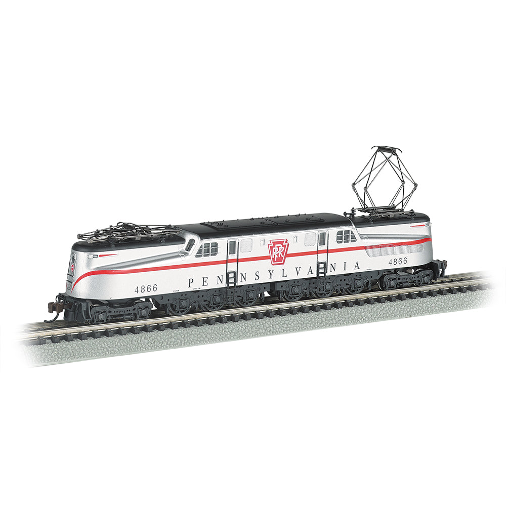 Bachmann USA GG-1 - PRR #4866 - Silver w/Red Stripe Congressional' N Gauge 65254