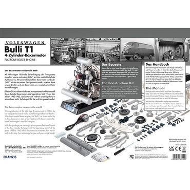 Franzis VW T1 Campervan Flat Four Boxer Model Engine Kit 1:4 Scale 67152
