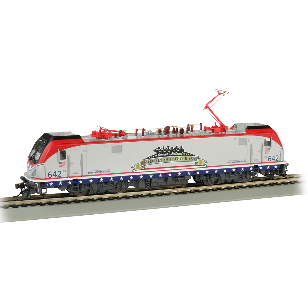 Bachmann USA Siemens ACS-64 - Amtrak #642 'Salutes Our Veterans' HO Gauge 67403