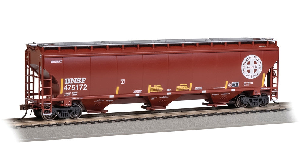 Bachmann USA 70636 Trinity 5161 3-Bay Covered Hopper Circle BNSF#475172 HO Gauge