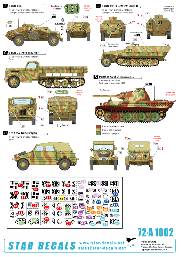 Star Decals 72-A1002 1:72 Battle for Berlin 45 # 2